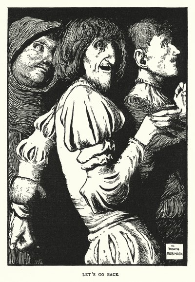 Vamos voltar (litho) de William Heath Robinson