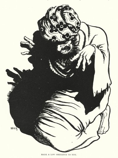 Fez uma baixa homenagem a ele (gravura) de William Heath Robinson