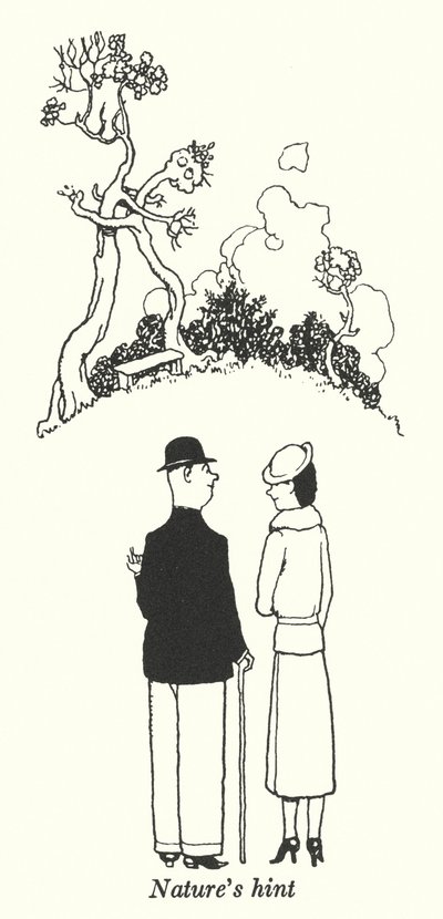 A dica da natureza (litho) de William Heath Robinson