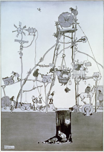 Pit Head, c.1930 de William Heath Robinson