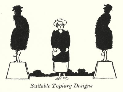 Desenhos Topiários Adequados (litho) de William Heath Robinson