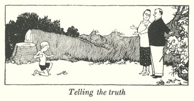 Dizer a verdade (litho) de William Heath Robinson