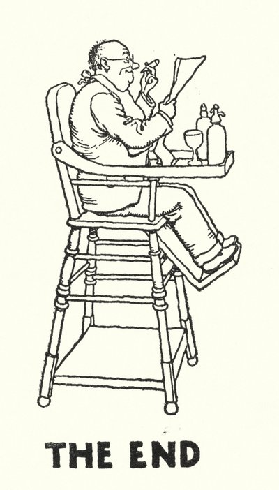 O Fim (litho) de William Heath Robinson