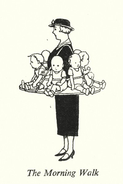 A Caminhada da Manhã (litho) de William Heath Robinson