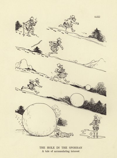 O buraco no sporran, um conto de interesse acumulado de William Heath Robinson