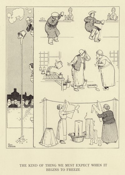 O tipo de coisa que devemos esperar quando começa a congelar de William Heath Robinson