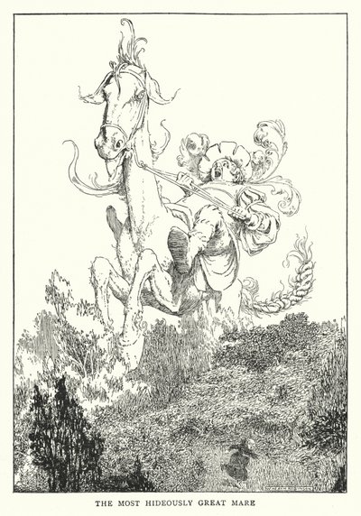 A égua mais horrivelmente grande (litho) de William Heath Robinson