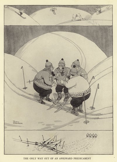 A única maneira de sair de um julgamento estranho de William Heath Robinson