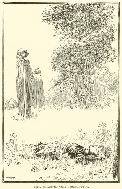 Eles partiram muito tristemente de William Heath Robinson