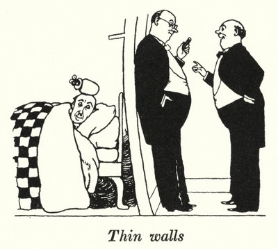 Paredes finas (litho) de William Heath Robinson