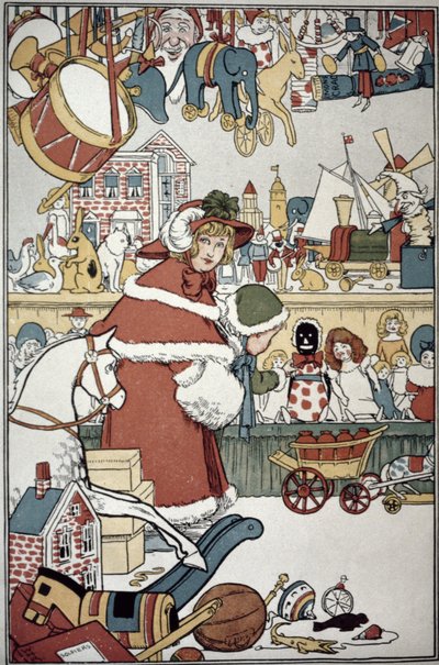 Brinquedos para o Natal, c.1900 de William Heath Robinson