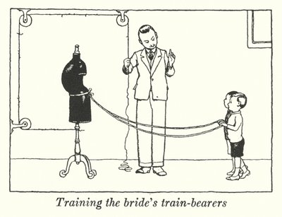 Treinando os noivos (litho) de William Heath Robinson