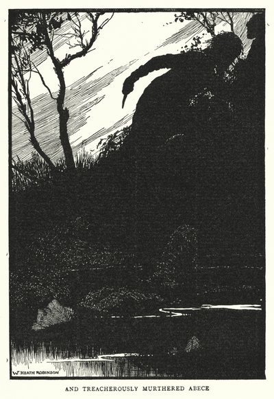e traiçoeiramente mais longe Abece (litho) de William Heath Robinson