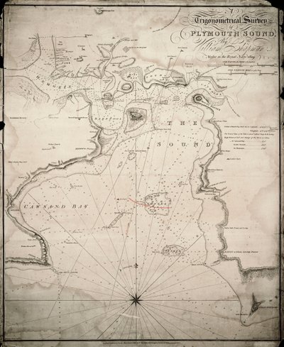 Um levantamento trigonométrico de Plymouth Sound de William & Heather William Chapman