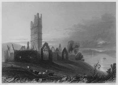 Abadia de Moyne (gravura) de William Henry (after) Bartlett