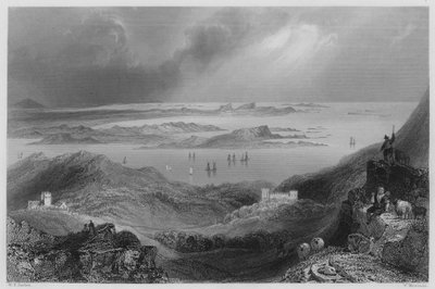 Castelo de Clifden, Connemara (gravura) de William Henry (after) Bartlett
