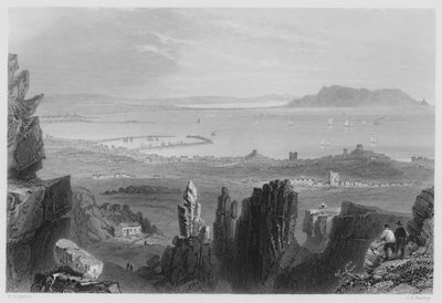Dublin Bay, de Kingstown Quarries (gravura) de William Henry (after) Bartlett