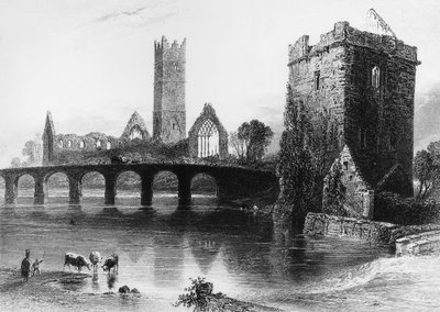 English Landscape Salon de 1843 após pintura de WH Bartlett gravura de J. Cousen de William Henry (after) Bartlett