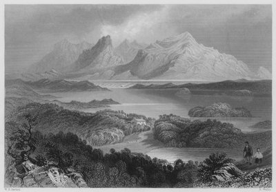 Garromin, Connemara (gravura) de William Henry (after) Bartlett
