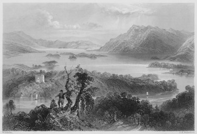 Hazlewood e Lough Gill, Sligo (gravura) de William Henry (after) Bartlett