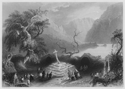 Cena em Gougaune Barra (gravura) de William Henry (after) Bartlett
