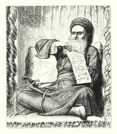 Recoleções das Noites Árabes (gravura) de William Henry (after) Hunt