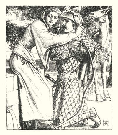 A Balada de Oriana (gravura) de William Henry (after) Hunt