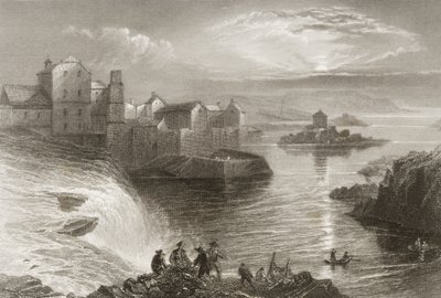Ballyshannon, Condado de Donegal, de &39;Cenário e Antiguidades da Irlanda&39; por George Virtue, de 1860 de William Henry Bartlett