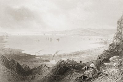 Belfast Lough, Condado de Antrim, de &39;Cenário e antiguidades da Irlanda&39; por George Virtue, de 1860 de William Henry Bartlett