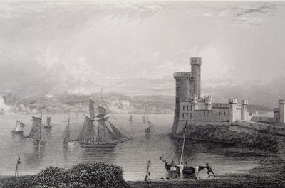 Castelo de Black Rock, perto de Cork, Irlanda, de 1830 de William Henry Bartlett