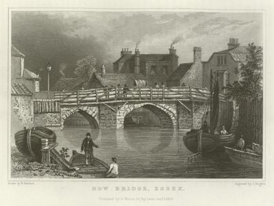 Ponte do arco, Essex de William Henry Bartlett