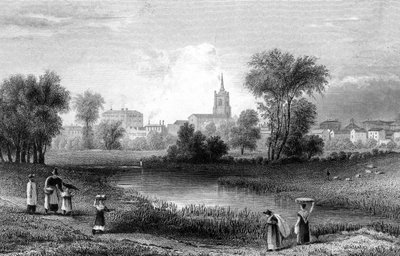 Chelmsford, Essex, gravado por John Rogers, 1831 de William Henry Bartlett