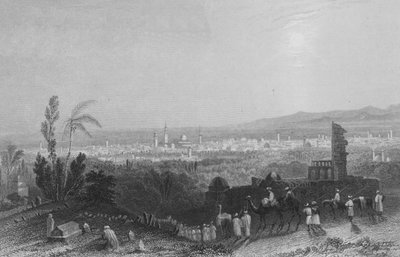 Damasco, de cima Salahyeh de William Henry Bartlett