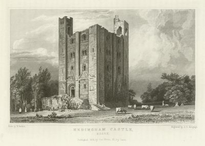 Castelo de Hedingham, Essex de William Henry Bartlett