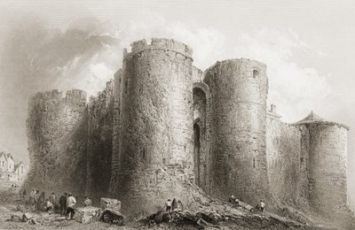 Castelo do rei John, Limerick, Irlanda, de &39;Cenário e antiguidades da Irlanda&39; por George Virtue, de 1860 de William Henry Bartlett