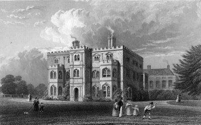 Marks Hall, Coggeshall, Essex, gravado por John Carr Armytage, 1833 de William Henry Bartlett