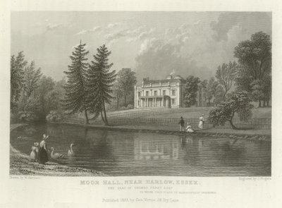 Moor Hall, perto de Harlow, Essex, a sede de Thomas Perry, Esquire de William Henry Bartlett