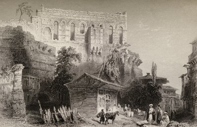 Palácio de Belisário, Turquia, Istambul de William Henry Bartlett