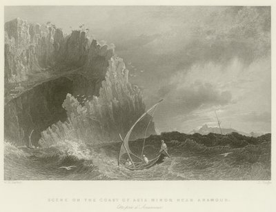 Cena na costa da Ásia Menor de William Henry Bartlett