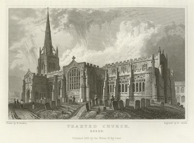 Igreja de Thaxted, Essex de William Henry Bartlett