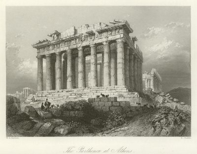 O Parthenon em Atenas de William Henry Bartlett