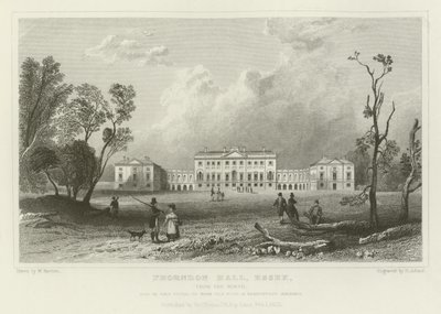 Thorndon Hall, Essex, do Norte, Sede do Senhor Petrie de William Henry Bartlett