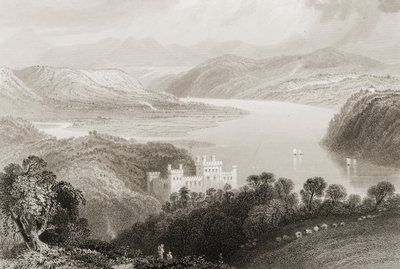 Vale da Água Negra entre Youghal (Condado de Cork) e Lismore (Condado de Waterford), na Irlanda, de "Cenário e Antiguidades da Irlanda" por George Virtue, de 1860 de William Henry Bartlett