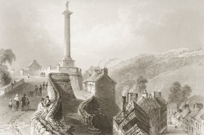 Walls e Pilar de Walker, Londonderry, de "Cenário e Antiguidades da Irlanda" por George Virtue, de 1860 de William Henry Bartlett