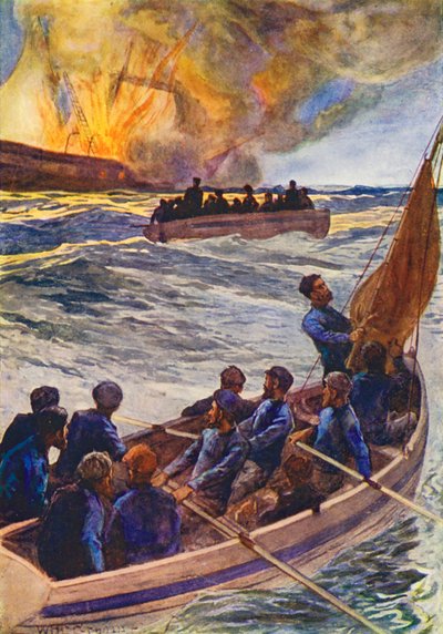 Ilustração para O Mundo do Gelo ou o Cruzeiro Baleeiro do Golfinho (litografia a cores) de William Henry Charles Groome