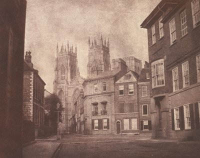 Uma cena em York: York Minster a partir de Lop Lane, 1845 (foto) de William Henry Fox Talbot