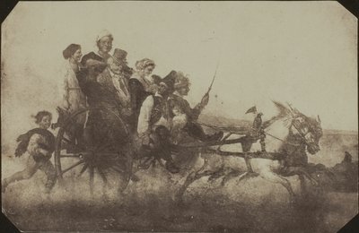 Transporte napolitano - cópia de uma pintura na abadia de Lacock de William Henry Fox Talbot