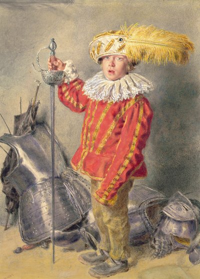 Um guerreiro em negrito de William Henry Hunt
