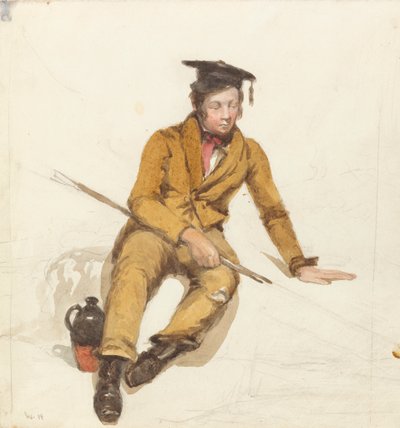 Um jovem académico vai pescar de William Henry Hunt