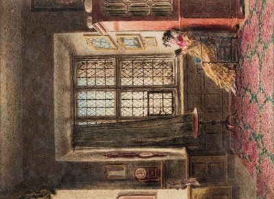 Um interior (Hardwick Hall) de William Henry Hunt